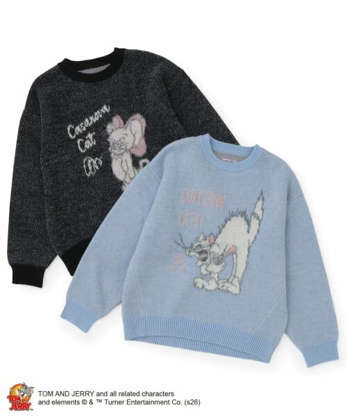 pom ponette junior / ポンポネット ジュニア ニット・セーター | 【130cmあり】TOM and JERRY ジャカードニットプルオーバー | 詳細6