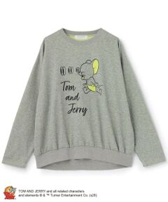 pom ponette junior / ポンポネット ジュニア スウェット | 【130cmあり】TOM and JERRY バイカラーダンボールプルオーバー