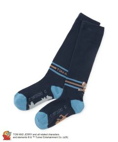 pom ponette junior / ポンポネット ジュニア ソックス | TOM and JERRY ライン入りハイソックス