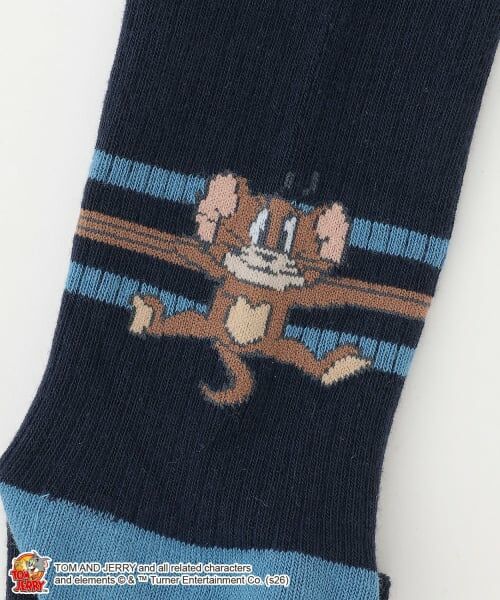 pom ponette junior / ポンポネット ジュニア ソックス | TOM and JERRY ライン入りハイソックス | 詳細4