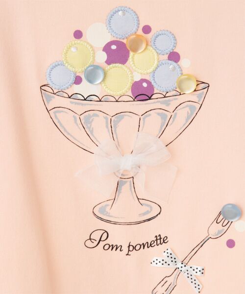 ＊＊pom ponette / ポンポネット Tシャツ | アイシーカラーフリルTシャツ | 詳細6