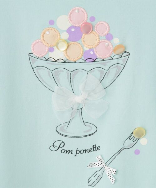 ＊＊pom ponette / ポンポネット Tシャツ | アイシーカラーフリルTシャツ | 詳細7