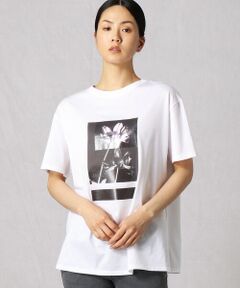 写真れんげプリント 半袖Ｔシャツ