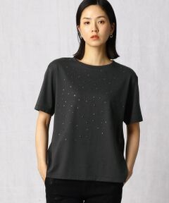 〔+サイズ〕ビジュー加工 Ｔシャツ