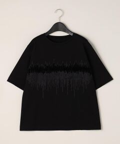 〔+サイズ〕プレミアムスムース テープ刺繍Ｔシャツ