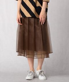 Precious Mild / プレシャスマイルド ロング・マキシ丈スカート | ソフトオーガンジー スカート