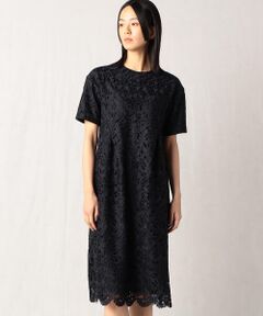 Precious Mild / プレシャスマイルド ドレス | 〔 +サイズ 〕 スモールリーフレース ノーカラードレス