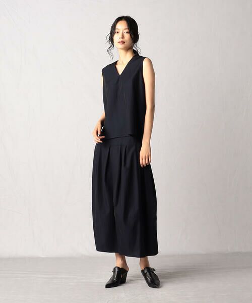 Precious Mild / プレシャスマイルド シャツ・ブラウス | 〔 +サイズ 〕 【セットアップ対応】レーヨンツイル Ｖネックブラウス | 詳細1