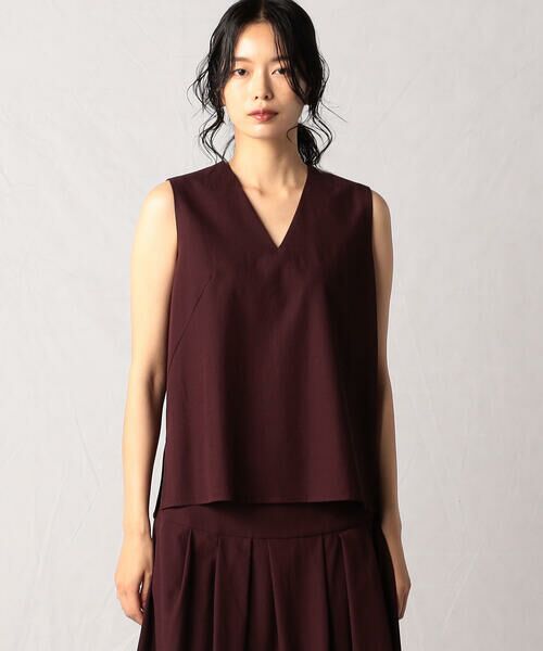 Precious Mild / プレシャスマイルド シャツ・ブラウス | 〔 +サイズ 〕 【セットアップ対応】レーヨンツイル Ｖネックブラウス | 詳細6