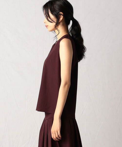 Precious Mild / プレシャスマイルド シャツ・ブラウス | 〔 +サイズ 〕 【セットアップ対応】レーヨンツイル Ｖネックブラウス | 詳細7