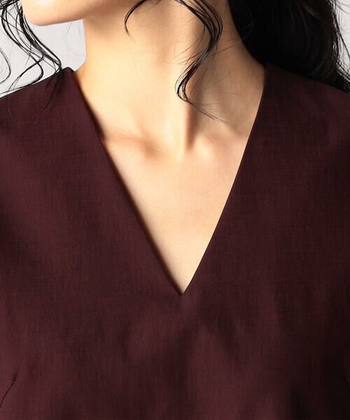 Precious Mild / プレシャスマイルド シャツ・ブラウス | 〔 +サイズ 〕 【セットアップ対応】レーヨンツイル Ｖネックブラウス | 詳細9
