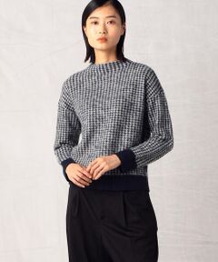 Precious Mild / プレシャスマイルド ニット・セーター | 千鳥柄ジャカード ニットプルオーバー
