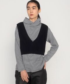 Precious Mild / プレシャスマイルド カットソー | 【アンサンブル／前後2WAY】ニットベスト プルオーバー