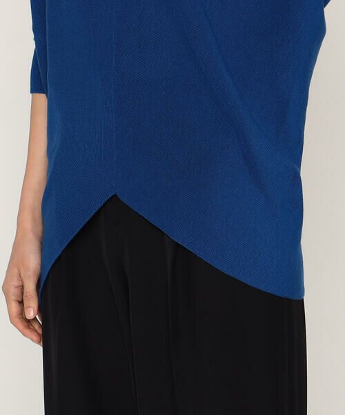 Precious Mild / プレシャスマイルド ニット・セーター | 〔 +サイズ 〕 マニッシュ・アップ 片畦ニットプルオーバー | 詳細8