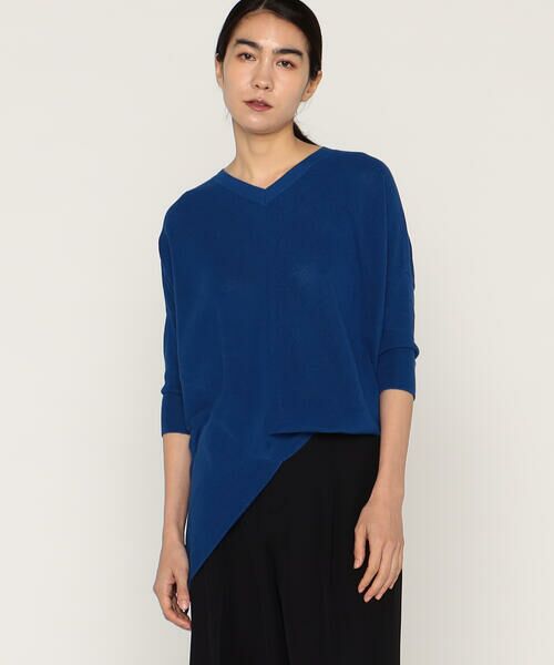 Precious Mild / プレシャスマイルド ニット・セーター | 〔 +サイズ 〕 マニッシュ・アップ 片畦ニットプルオーバー | 詳細2