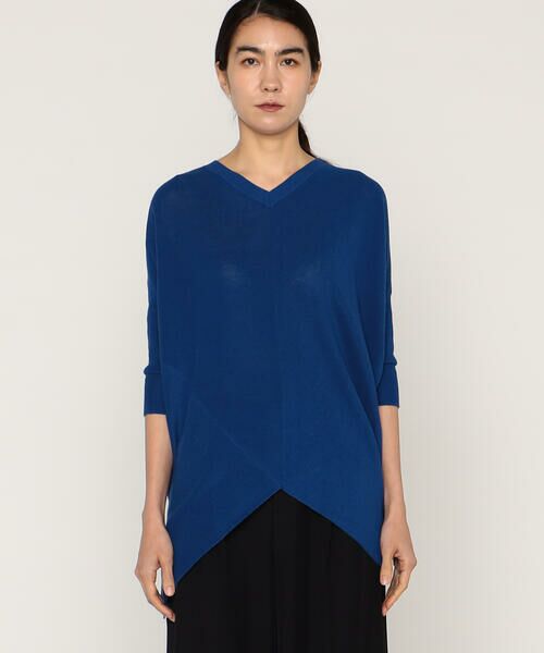 Precious Mild / プレシャスマイルド ニット・セーター | 〔 +サイズ 〕 マニッシュ・アップ 片畦ニットプルオーバー | 詳細3