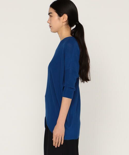 Precious Mild / プレシャスマイルド ニット・セーター | 〔 +サイズ 〕 マニッシュ・アップ 片畦ニットプルオーバー | 詳細4