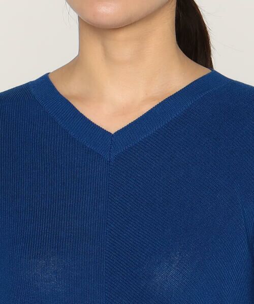 Precious Mild / プレシャスマイルド ニット・セーター | 〔 +サイズ 〕 マニッシュ・アップ 片畦ニットプルオーバー | 詳細6