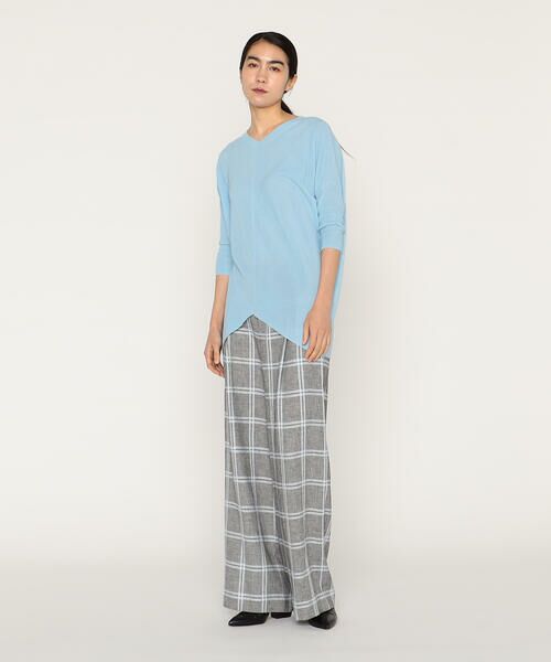 Precious Mild / プレシャスマイルド ニット・セーター | 〔 +サイズ 〕 マニッシュ・アップ 片畦ニットプルオーバー | 詳細10