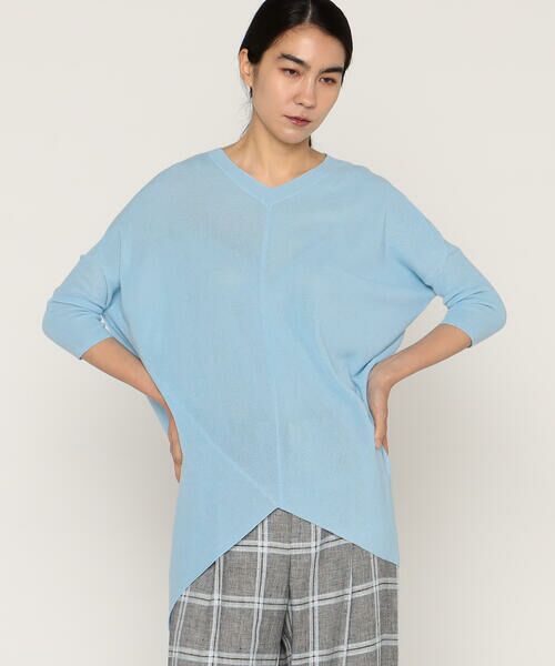 Precious Mild / プレシャスマイルド ニット・セーター | 〔 +サイズ 〕 マニッシュ・アップ 片畦ニットプルオーバー | 詳細11