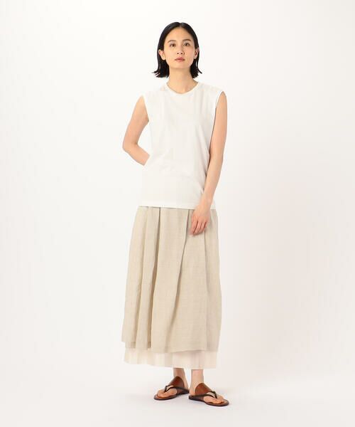 Precious Mild / プレシャスマイルド カットソー | スビンゴールドスムース ノースリーブプルオーバー | 詳細1