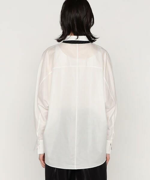 Precious Mild / プレシャスマイルド シャツ・ブラウス | 輝きの白をまとって ネクタイ付きビッグシャツ | 詳細9