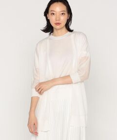 Precious Mild / プレシャスマイルド カーディガン・ボレロ | 〔 +サイズ 〕 シアーニット カーディガン