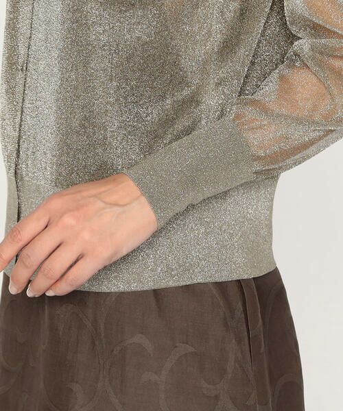 Precious Mild / プレシャスマイルド カーディガン・ボレロ | 〔 +サイズ 〕 シアーラメ ニットカーディガン | 詳細10