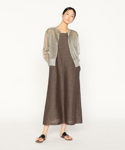 Precious Mild / プレシャスマイルド カーディガン・ボレロ | 〔 +サイズ 〕 シアーラメ ニットカーディガン | 詳細2