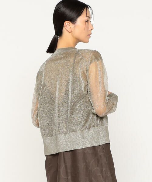 Precious Mild / プレシャスマイルド カーディガン・ボレロ | 〔 +サイズ 〕 シアーラメ ニットカーディガン | 詳細5