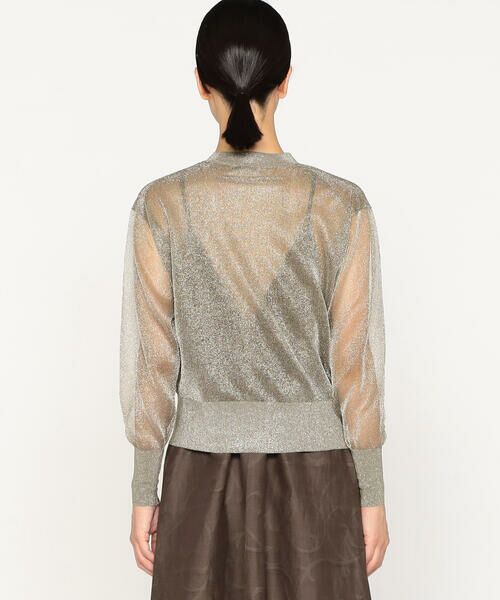Precious Mild / プレシャスマイルド カーディガン・ボレロ | 〔 +サイズ 〕 シアーラメ ニットカーディガン | 詳細8
