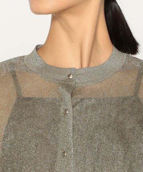 Precious Mild / プレシャスマイルド カーディガン・ボレロ | 〔 +サイズ 〕 シアーラメ ニットカーディガン | 詳細9