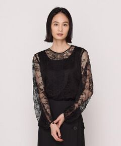 〔 +サイズ 〕 Luxury Up レースブラウス