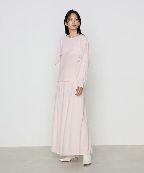 Precious Mild / プレシャスマイルド その他パンツ | 〔 +サイズ 〕アセポリジョーゼット ワイドパンツ<br> | 詳細1