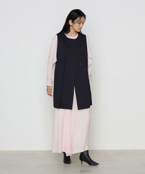 Precious Mild / プレシャスマイルド その他パンツ | 〔 +サイズ 〕アセポリジョーゼット ワイドパンツ<br> | 詳細2