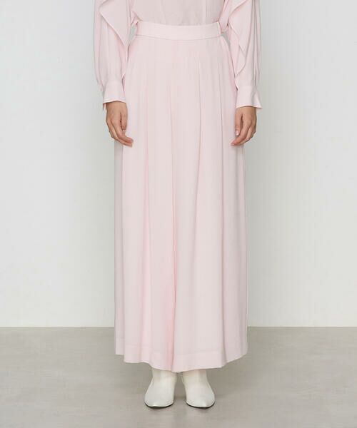 Precious Mild / プレシャスマイルド その他パンツ | 〔 +サイズ 〕アセポリジョーゼット ワイドパンツ<br> | 詳細4