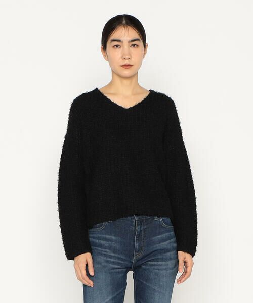 Precious Mild / プレシャスマイルド ニット・セーター | ツィード柄 Vネックプルオーバー | 詳細3