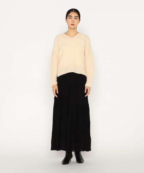 Precious Mild / プレシャスマイルド ニット・セーター | ツィード柄 Vネックプルオーバー | 詳細6