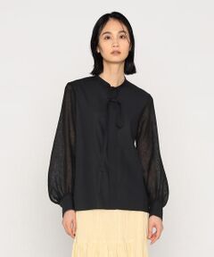 Precious Mild / プレシャスマイルド シャツ・ブラウス | 〔 +サイズ 〕ソメロス  ボウタイブラウス