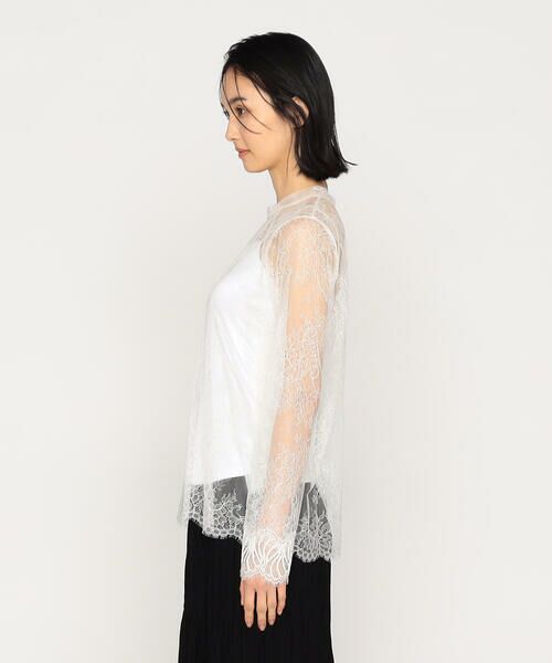 Precious Mild / プレシャスマイルド シャツ・ブラウス | 〔 +サイズ 〕リバーレース ブラウス | 詳細7
