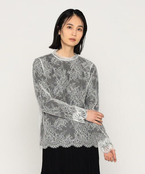 Precious Mild/プレシャスマイルド 〔 +サイズ 〕 MATCH WITH LEATER ブラウス 01:ホワイト 13号 Precious Mild/プレシャスマイルド 〔 +サイズ 〕 MATCH WITH LEATER ブラウス 01:ホワイト 13号