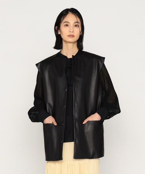 Precious Mild / プレシャスマイルド ベスト | 〔 +サイズ 〕 MATCH WITH LEATER ジレ | 詳細2