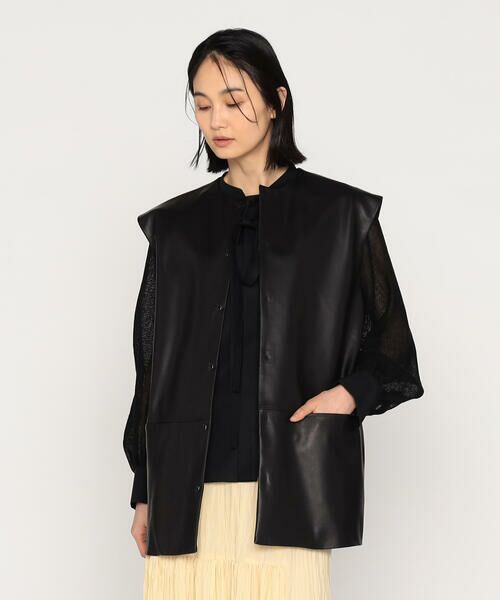 Precious Mild / プレシャスマイルド ベスト | 〔 +サイズ 〕 MATCH WITH LEATER ジレ | 詳細3