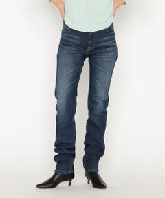 Precious Mild / プレシャスマイルド デニムパンツ | 〔 +サイズ 〕左綾ストレッチデニム ストレートパンツ