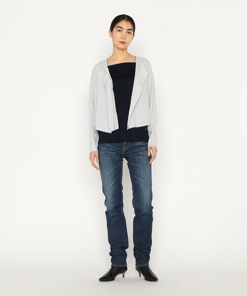 Precious Mild / プレシャスマイルド デニムパンツ | 〔 +サイズ 〕左綾ストレッチデニム ストレートパンツ | 詳細2