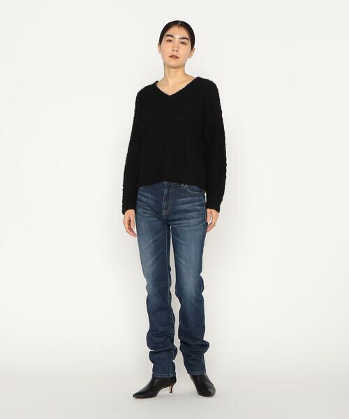 Precious Mild / プレシャスマイルド デニムパンツ | 〔 +サイズ 〕左綾ストレッチデニム ストレートパンツ | 詳細5