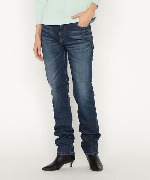Precious Mild / プレシャスマイルド デニムパンツ | 〔 +サイズ 〕左綾ストレッチデニム ストレートパンツ | 詳細8