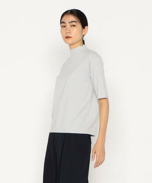 Precious Mild/プレシャスマイルド 〔 +サイズ 〕 ワードローブニット ハイネックプルオーバー 03:ライトグレー 13号 Precious Mild/プレシャスマイルド 〔 +サイズ 〕 ワードローブニット ハイネックプルオーバー 03:ライトグレー 13号