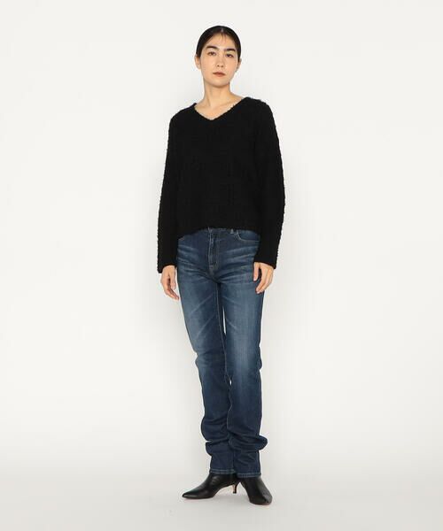 Precious Mild / プレシャスマイルド ニット・セーター | 〔 +サイズ 〕 ツィード柄 Vネックプルオーバー | 詳細2