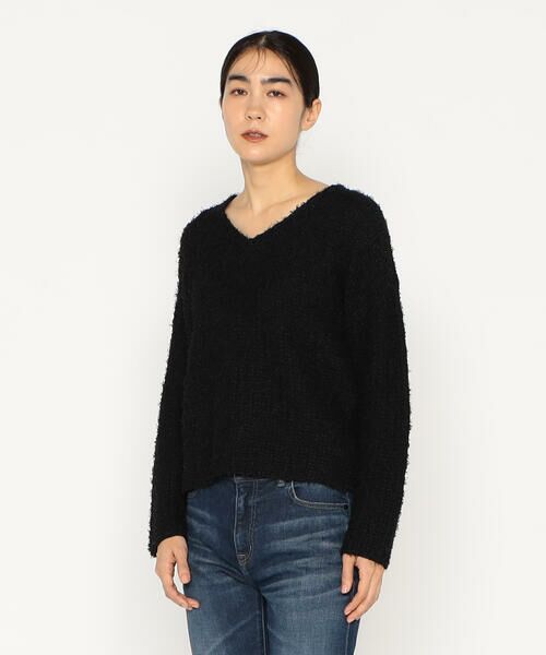 Precious Mild / プレシャスマイルド ニット・セーター | 〔 +サイズ 〕 ツィード柄 Vネックプルオーバー | 詳細4